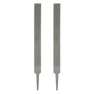 Imagem de HARFINGTON 2 peças de lima de madeira de 20 cm, lima de corte plano de aço, lima multifuncional para marcenaria, afiação, madeira, metal