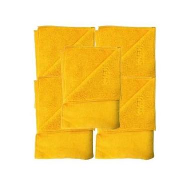 Imagem de 8 flanelas de microfibra dual loop 360gsm 40x60cm kers - marca