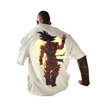 Imagem de Camiseta Masculina De Algodão Estampada Dragon Ball Anime Goku Super S