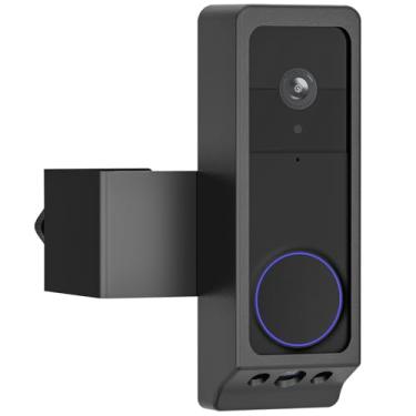 Imagem de Suporte de campainha de vídeo antifurto apenas para campainha Wyze Duo, suporte de câmera sem perfuração para campainha Wyze, suporte de câmera de porta de apartamento para quarto de aluguel de casa