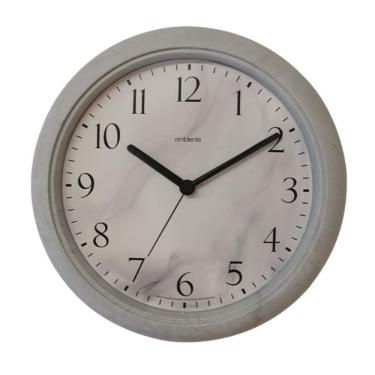 Imagem de Relógio De Parede Ambiente Ref: 119080-165 Cinza Marmorizado