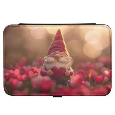 Imagem de Burbuja Caixa de joias de viagem de gnomo dos namorados, presente para mulheres e meninas, estojo de joias portátil de couro PU organizador para brincos, anéis, colares e pulseiras