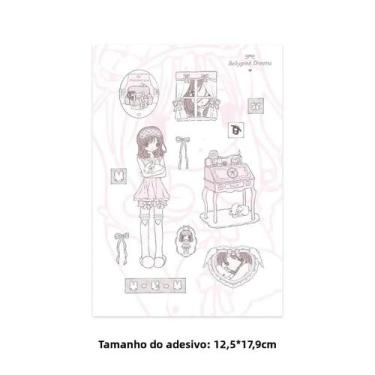 Imagem de Adesivos Coração Leitoso Para Meninas, Decoração DIY Para Diário E Cel