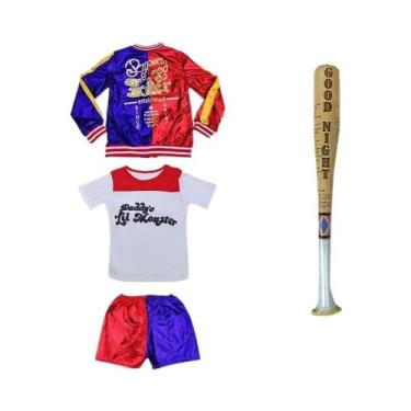 Imagem de Conjunto De Fantasia Cosplay Da Harley Quinn Do Esquadrão Suicida Para