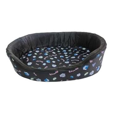 Imagem de Cama Modelo para Cachorro ou Gato Caminha Pet cama pet caminha para gato cama de cachorro(Preto,70cmX50cm)