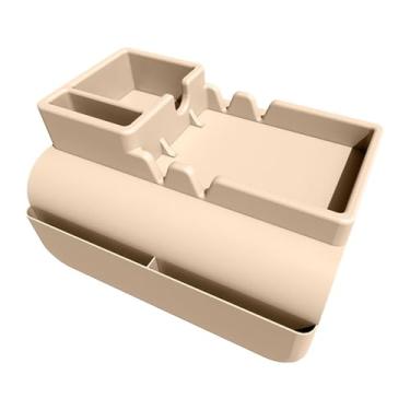 Imagem de Jaugufiy Suporte de copo de silicone para apoio de braço, suporte de bebidas, suporte de sofá com bolsos laterais para poltrona, poltrona, poltrona, poltrona, controle remoto e organizador de celular