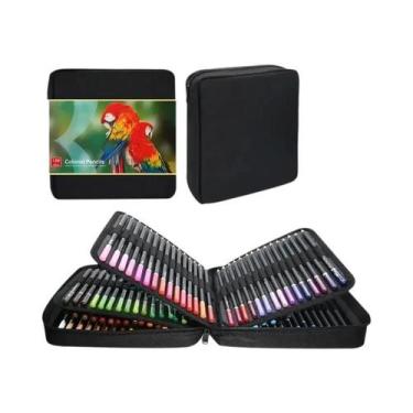 Imagem de Conjunto De Lápis De Cor Profissionais Não Tóxicos Com 180 Cores Para 
