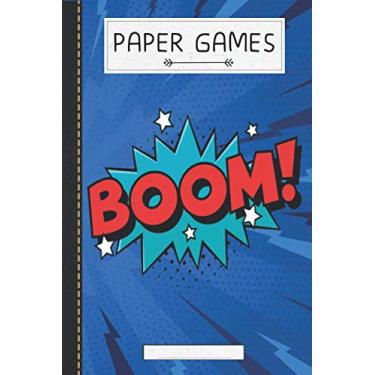 Imagem de Boom ! Comic Bubble: Ready to Play Paper Games | Comic/Hangman, Tic Tac Toe, Four In A Row, Battleships (6 x 9 inches - approx DIN A 5) I Hours of ... Games- 120 Pages || Softcover by Gone Voyage