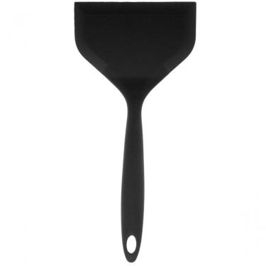 Imagem de Espatula Raspadora Larga De Silicone Preto Lyor