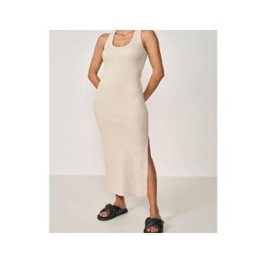 Imagem de Vestido Colcci Canelado Bege Taupe-Feminino