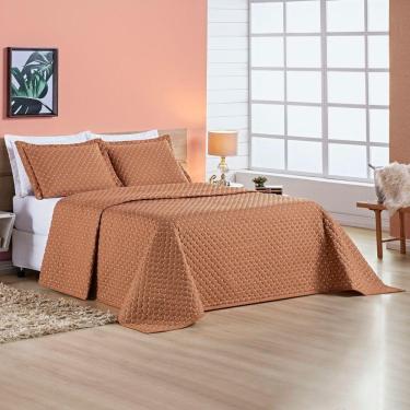 Imagem de Cobre Leito 200 Fios Queen Ravena 03 Peças - Terracota