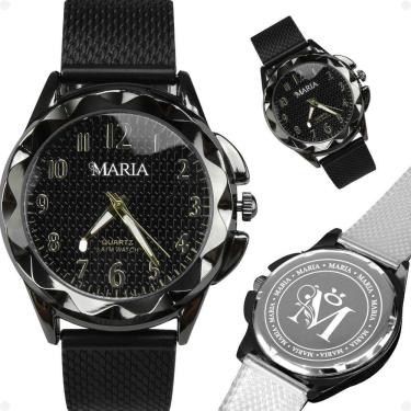 Imagem de Relogio De Pulso Feminino Aço Inox Qualidade Premium Verde Social Presente Original Casual