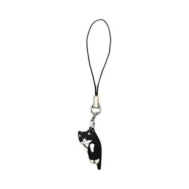 Imagem de Chaveiro De Gato Fofo Para Celular, Cordão De Segurança, Pingente Deco
