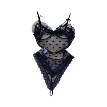 Imagem de Macacão Feminino Sem Mangas, Justo, Costas Nuas, Com Saia Plissada Min