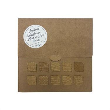 Imagem de Papel Kraft Textura Kit Tex Papel Ref H080 - 10 Folhas