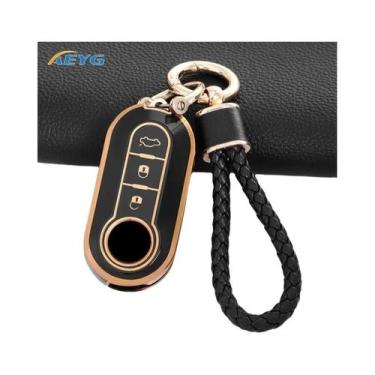 Imagem de Capa De Chave De Carro De Luxo Para Fiat 500, Ducato, Panda, 500L, Pun