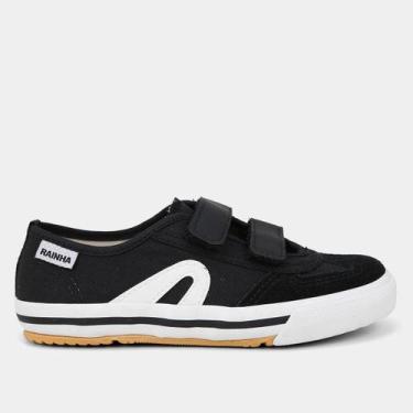 Imagem de Tênis Infantil Rainha VL 2500 Jr, Preto, Branco, 31