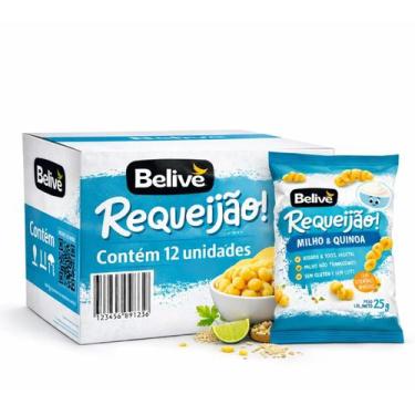 Imagem de Kit 12 Salgadinho Belive S/ Gluten Sabor Requeijão 25G