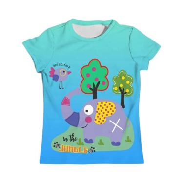 Imagem de Camiseta Gráfica De Dinossauro Para Meninos E Meninas, Manga Curta, Ro