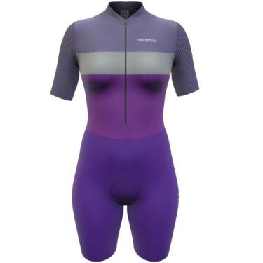 Imagem de Macaquinho Ciclismo Feminino Marcio May Moove Malva, M, Colorido