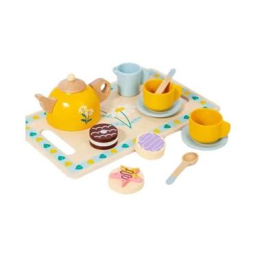 Imagem de Conjunto De Brinquedos De Chá De Madeira Para Crianças, Brinquedo De C
