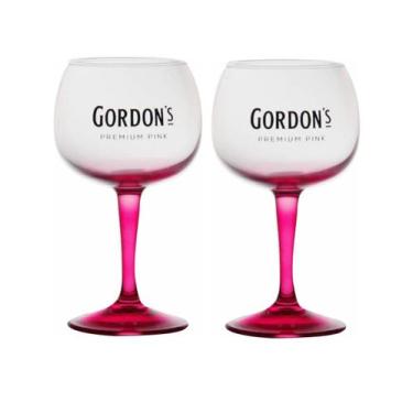 Imagem de Jogo de Taças para Gin Gordons Pink 2 Peças de 600ML - GLOBIMPORT