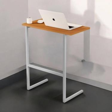 Imagem de Mesa Para Notebook Thor Nature E Cinza Sal Movelaria