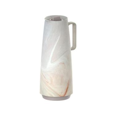 Imagem de Bule Térmico Tramontina Exata Marmorizado Creme 1 Litro, 1L, Creme
