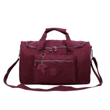 Imagem de Sacola Viagem Bolsa Academia Fitness Feminina Pequena Mala de Mão em C