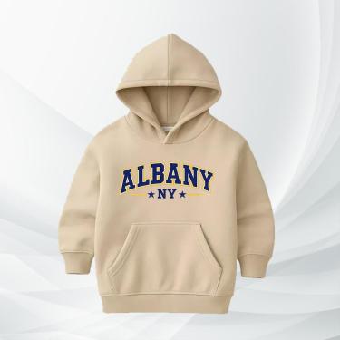 Imagem de Blusa de Moletom Infantil Albany NY com Capuz Flanelada Moleton Conforto Premium Estilo Streetwear-Unissex