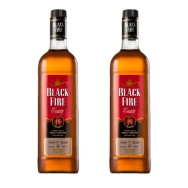 Imagem de kit 2 Unidades Whisky Black Fire Country 1l - Chiamurelera