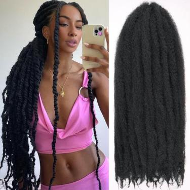 Imagem de Braiding Hair RuiYok Marley Twist, 24 polegadas, 8 pacotes para mulher