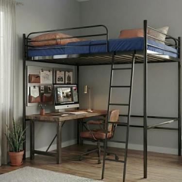 Imagem de Beliche Suspenso de Ferro Casal Nick - Camas & Beliches, Preto