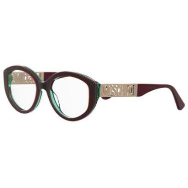 Imagem de Armação de Óculos Moschino Mos640 B17 - Vermelho Burgundy 52-Feminino