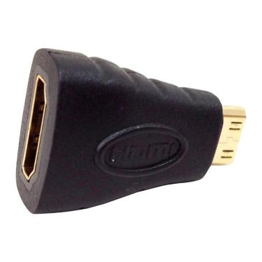 Imagem de Adaptador Hdmi Fêmea para Mini Hdmi Macho Conecta a Hdmi Padrão com Áudio e Vídeo NWT