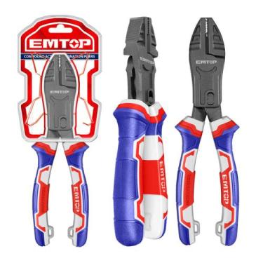 Imagem de Alicate Universal Ação Composta 8 Pol. 200mm Cromo Vanádio - EMTOP