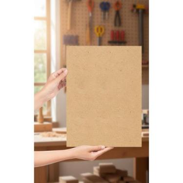 Imagem de 20 Chapas MDF Cru 3mm A3 (30x42cm) - Artesanato Perfeito - Congratulat