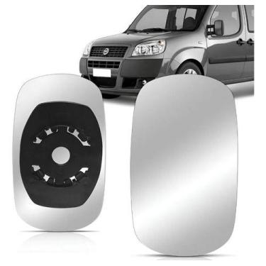 Imagem de Espelho Retrovisor Doblo 2001 Até 2021 Com Base - - Removel, Esquerdo 