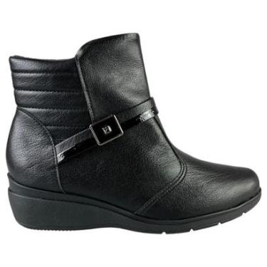 Imagem de Bota Piccadilly Feminina Cano Curto Anabela Original Conforto Maxi-Feminino