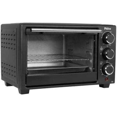 Imagem de Forno Eletrico 110v Forninho De Bancada 17 Litros Philco, Preto, 110V