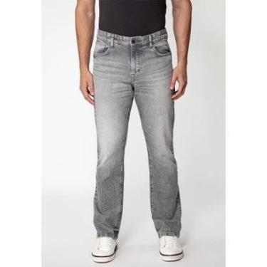 Imagem de Calça Jeans Regular Straight Cinza-Masculino