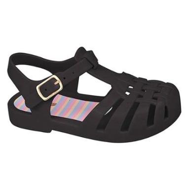 Imagem de Sandália Infantil Princesa Preto Luelua 54042-07-Feminino