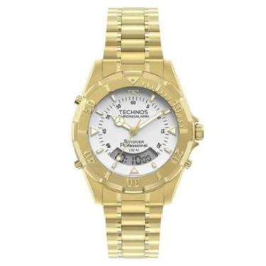 Imagem de Relógio Technos Skydiver WT2050AFN/1B Dourado Masculino-Masculino