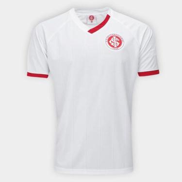 Imagem de Camiseta Internacional Benson Lotus Masculina, Branco, Vermelho, P