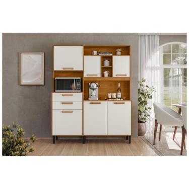 Imagem de Armário de Cozinha Compacta Itatiaia Napoles Com Nicho Forno e Air Fry