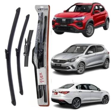Imagem de Palheta Limpador Parabrisa Fiat Cronos Argo Pulse 18-22 Orig - VETOR (