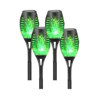 Imagem de Luzes De Tocha Solar RGB Com Efeito De Chama, Pacote Com 6, 12 LEDs, I