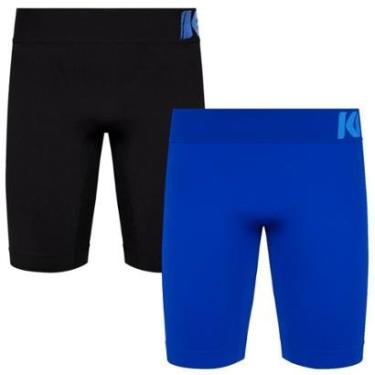 Imagem de Kit 2 Short Térmico Masculino Térmica Microfibra Tecnologia Seamless-Masculino