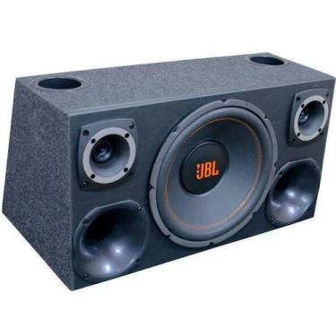 Imagem de Caixa Trio Dupla Subwoofer JBL Selenium Grave Medio Agudo - OESTESOM