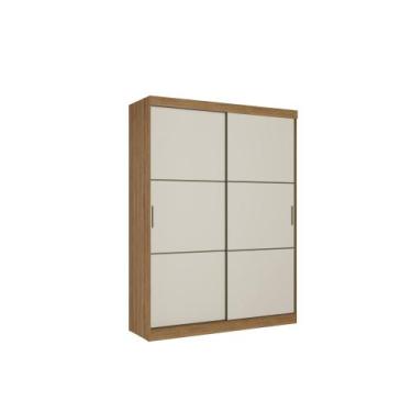Imagem de Guarda-Roupa 2 Portas Reversíveis Confort Thb Almendra/Off white Azul